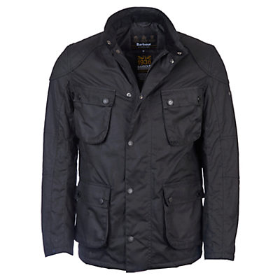 Barbour International Crank Waxed Jacket Black